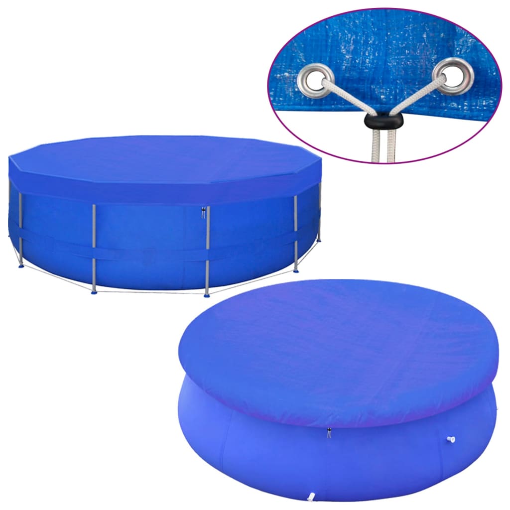 poolovertræk 2 stk. 540 cm 90 g/m² PE rundt