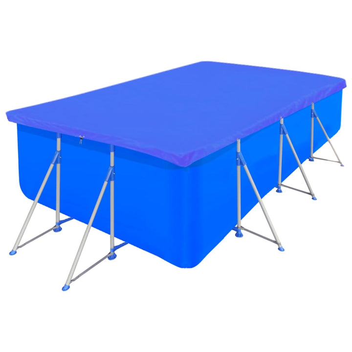 poolovertræk 2 stk. 400x207 cm 90 g/m² PE rektangulært