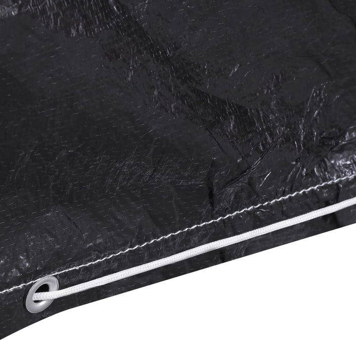 havemøbelovertræk 2 stk. L-formet 12 snørehuller 250x250x90 cm