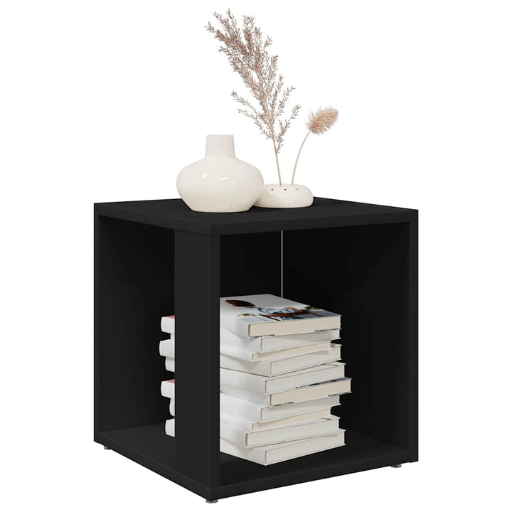sidebord 33x33x34,5 cm konstrueret træ hvid