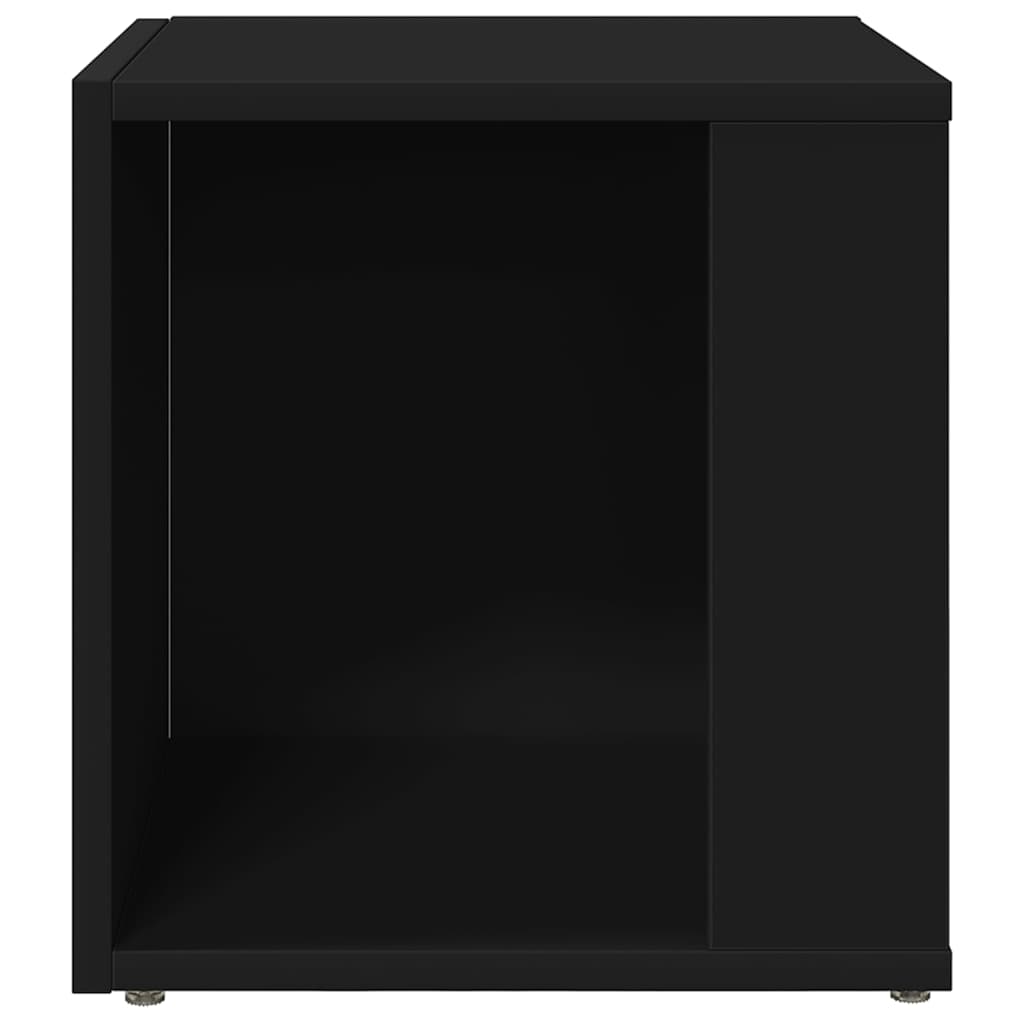 sidebord 33x33x34,5 cm konstrueret træ hvid