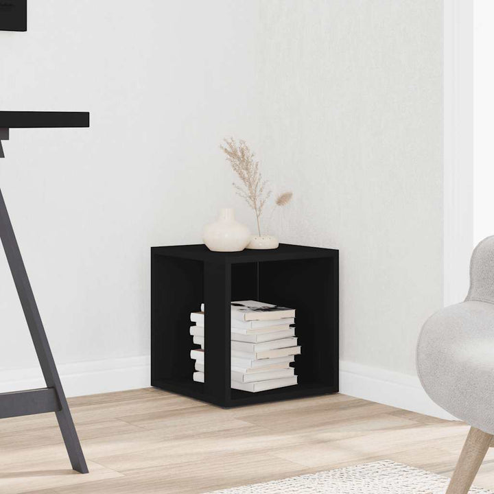 sidebord 33x33x34,5 cm konstrueret træ hvid