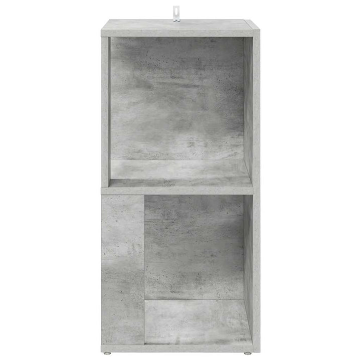 hjørnereol 33x33x67 cm konstrueret træ betongrå