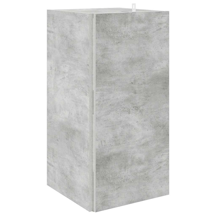 hjørnereol 33x33x67 cm konstrueret træ betongrå
