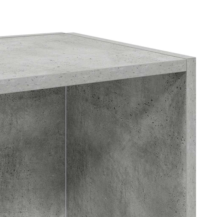 hjørnereol 33x33x67 cm konstrueret træ betongrå