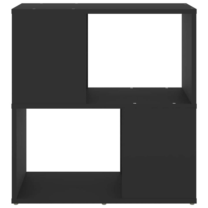 bogreol 60x24x63 cm konstrueret træ sort