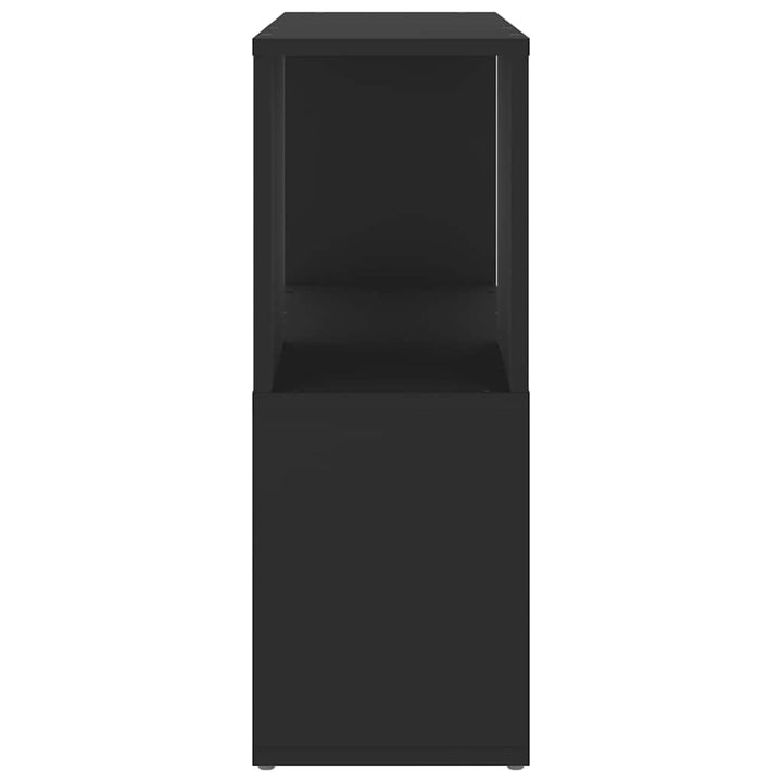 bogreol 60x24x63 cm konstrueret træ sort