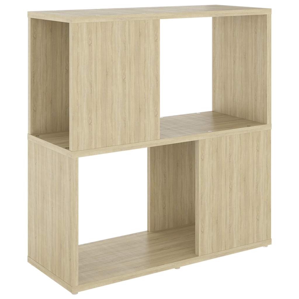 bogreol 60x24x63 cm konstrueret træ sonoma-eg