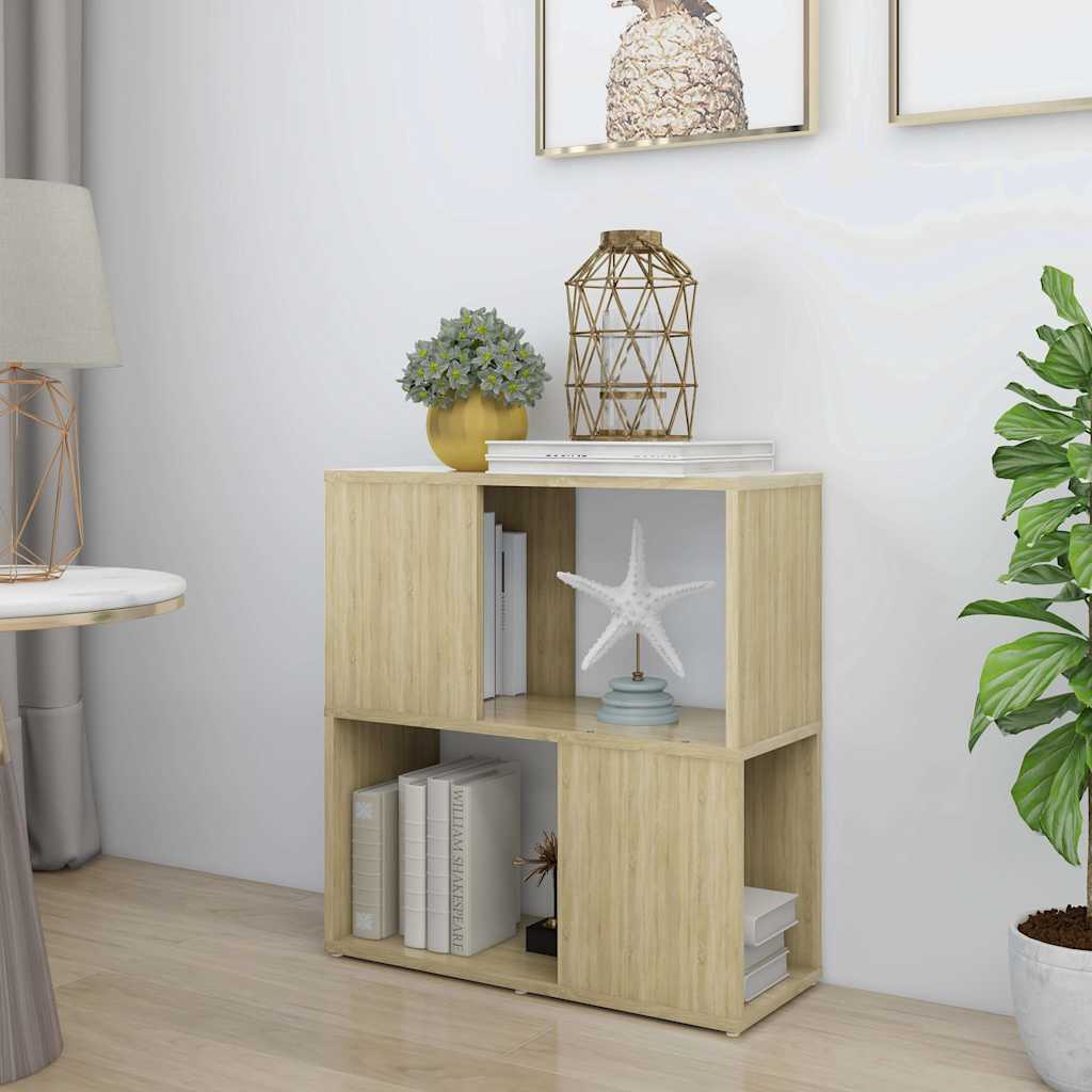 bogreol 60x24x63 cm konstrueret træ sonoma-eg
