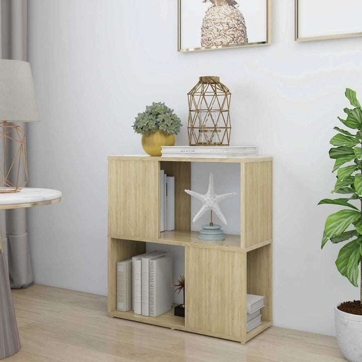 bogreol 60x24x63 cm konstrueret træ sonoma-eg