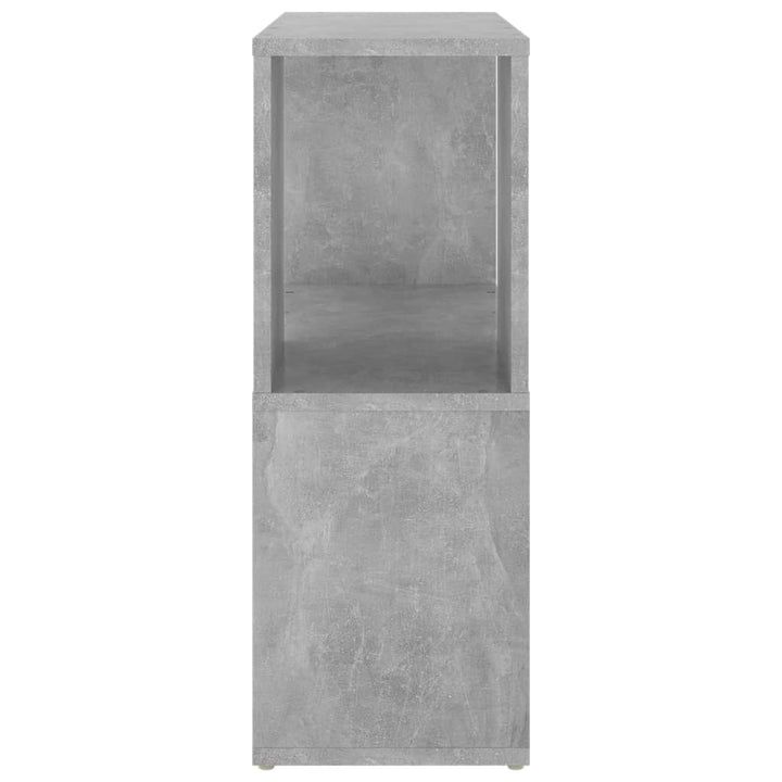 bogreol 60x24x63 cm konstrueret træ betongrå