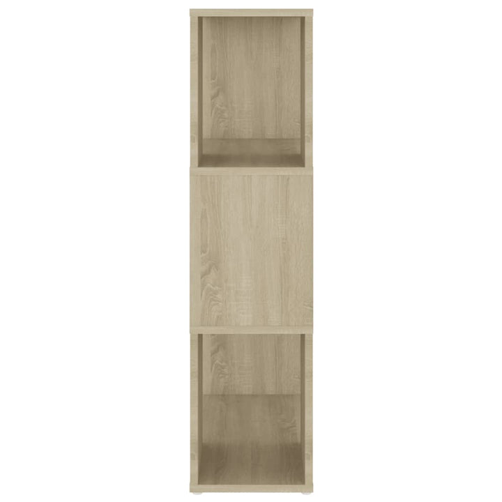 bogreol/rumdeler 60x24x94 cm konstrueret træ sonoma-eg