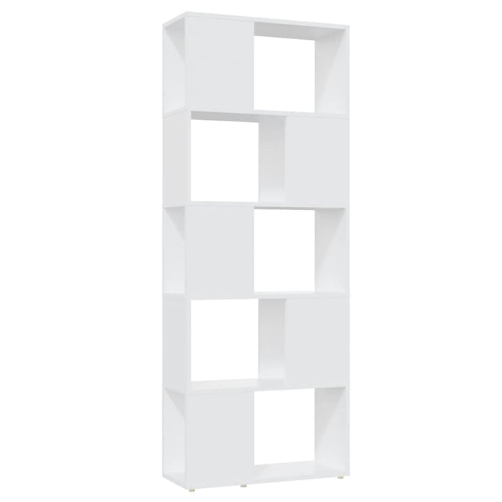 bogreol/rumdeler 60x24x155 cm konstrueret træ hvid
