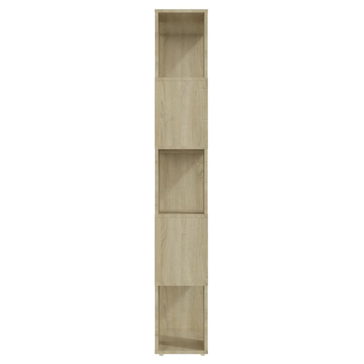 bogreol/rumdeler 60x24x155 cm konstrueret træ sonoma-eg