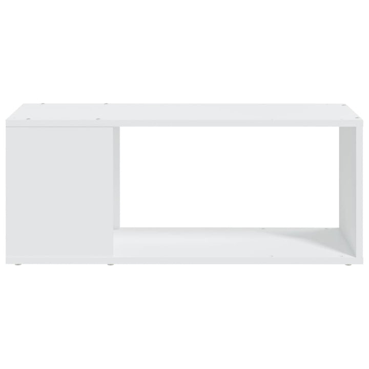 tv-bord 80x24x32 cm konstrueret træ hvid