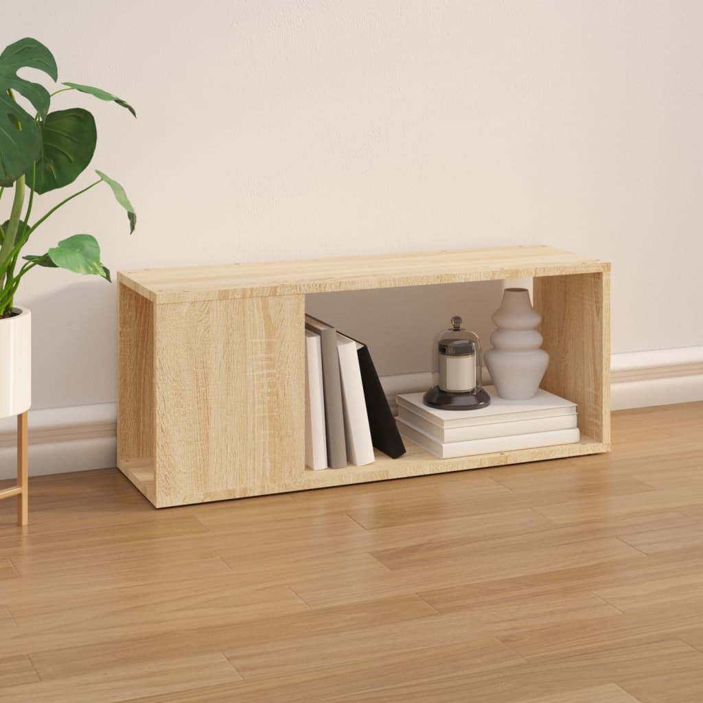 tv-bord 80x24x32 cm konstrueret træ sonoma-eg