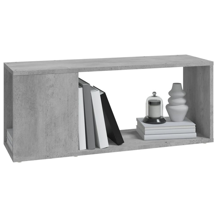 tv-bord 80x24x32 cm konstrueret træ betongrå