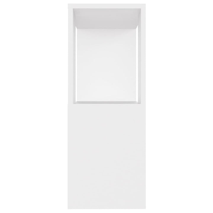 tv-bord 80x24x63 cm konstrueret træ hvid