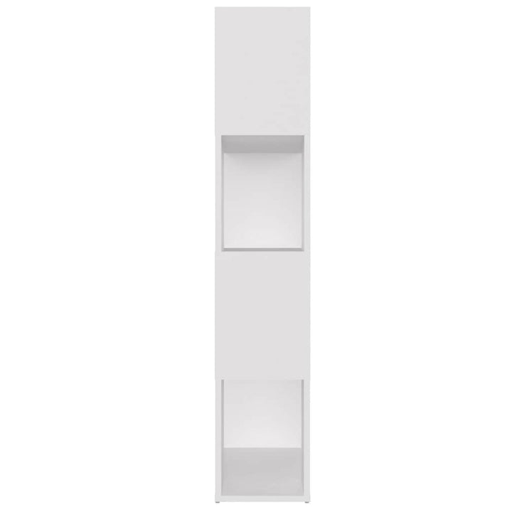 bogreol/rumdeler 80x24x124,5 cm konstrueret træ hvid