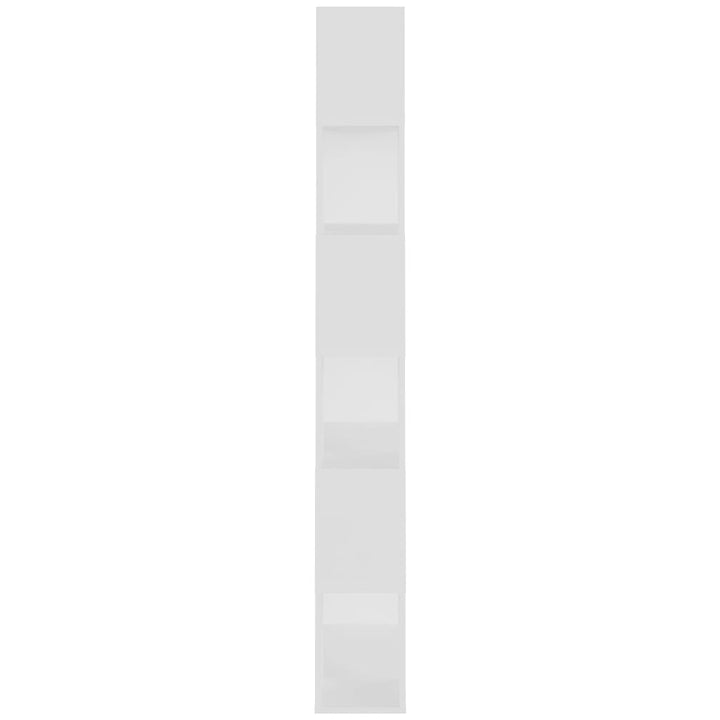 bogreol/rumdeler 80x24x186 cm konstrueret træ hvid
