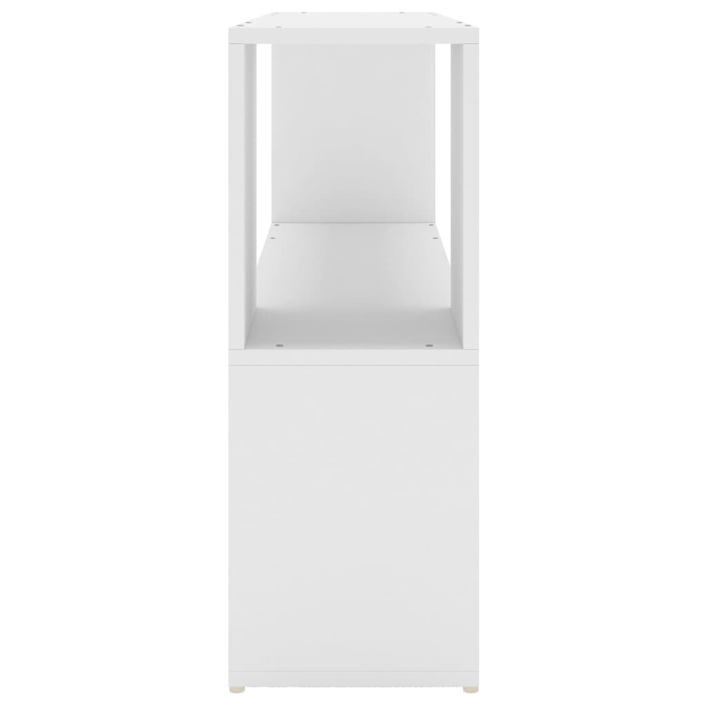 bogreol 100x24x63 cm konstrueret træ hvid
