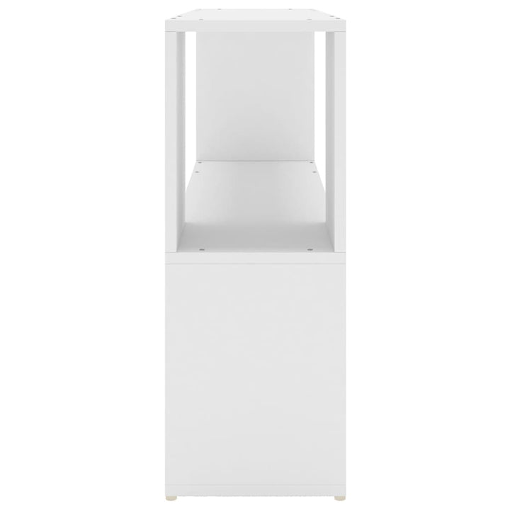 bogreol 100x24x63 cm konstrueret træ hvid