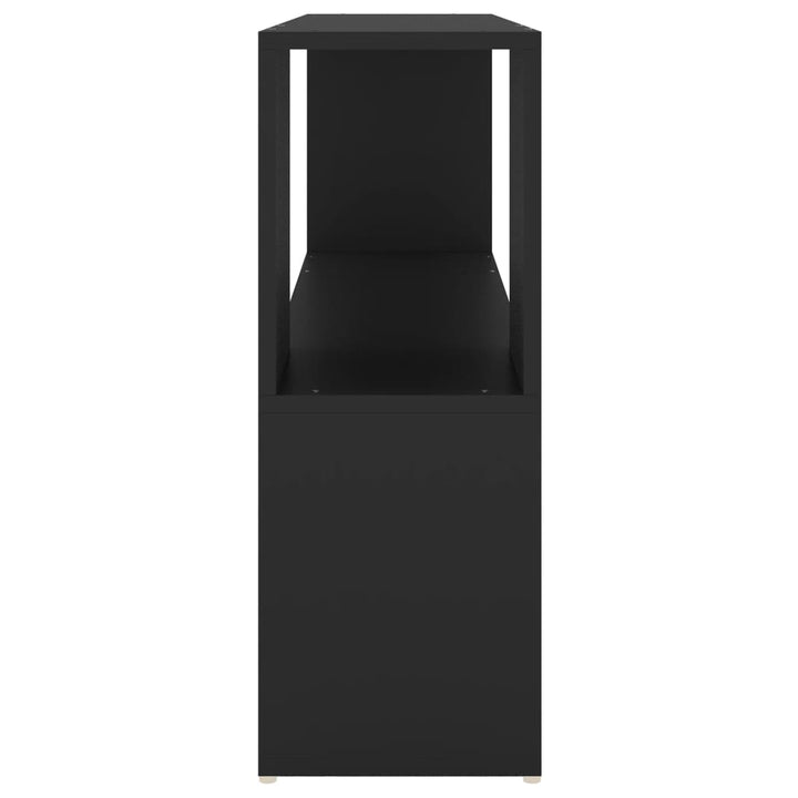 bogreol 100x24x63 cm konstrueret træ sort