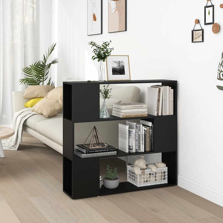 bogreol/rumdeler 100x24x94 cm sort