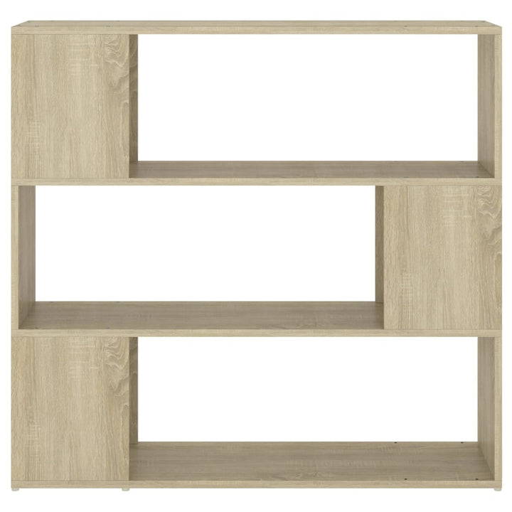 bogreol/rumdeler 100x24x94 cm konstrueret træ sonoma-eg