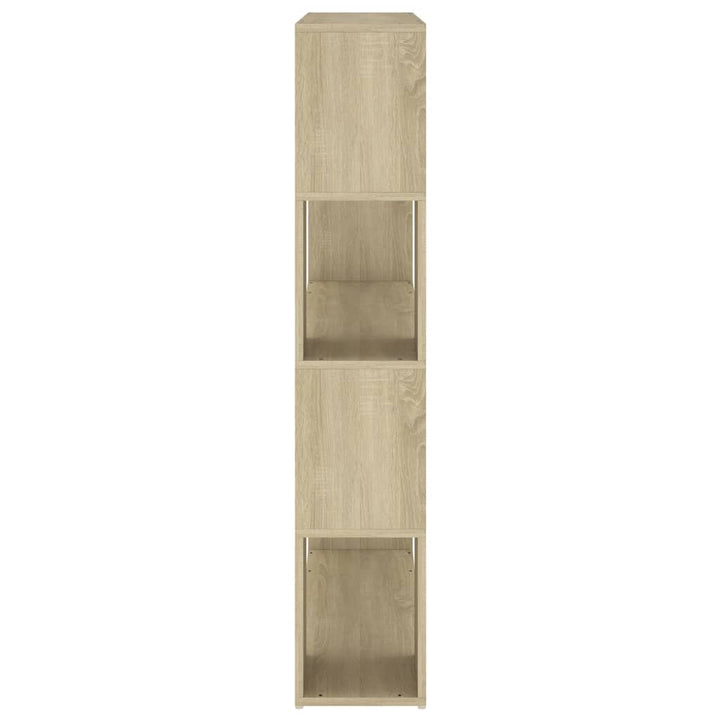 bogskab/rumdeler 100x24x124 cm konstrueret træ sonoma-eg