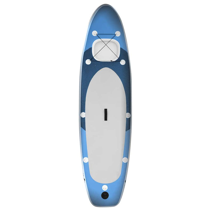 oppusteligt paddleboardsæt 300x76x10 cm havblå