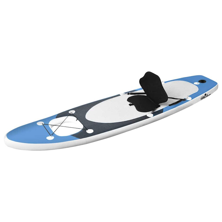 oppusteligt paddleboardsæt 330x76x10 cm havblå