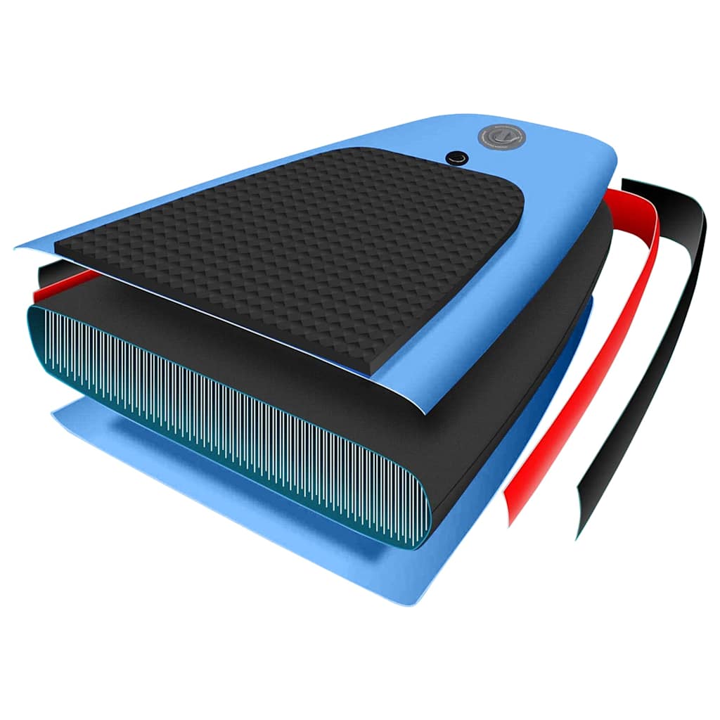 oppusteligt paddleboardsæt 330x76x10 cm havblå