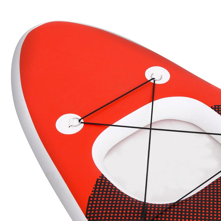oppusteligt paddleboardsæt 330x76x10 cm rød
