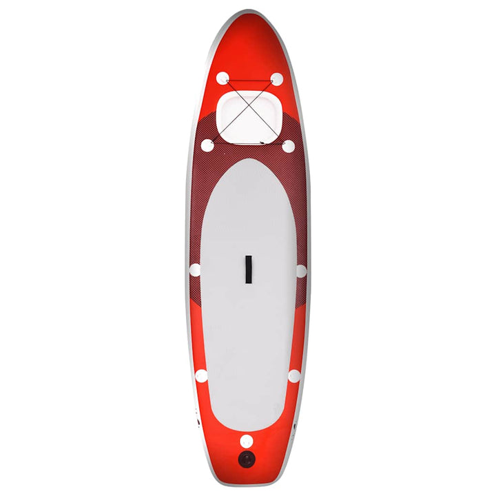 oppusteligt paddleboardsæt 360x81x10 cm rød