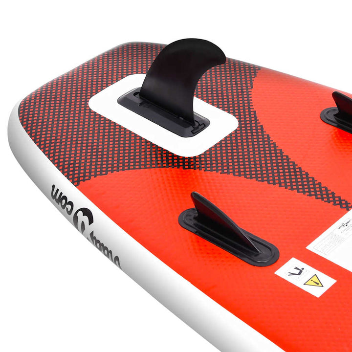 oppusteligt paddleboardsæt 360x81x10 cm rød