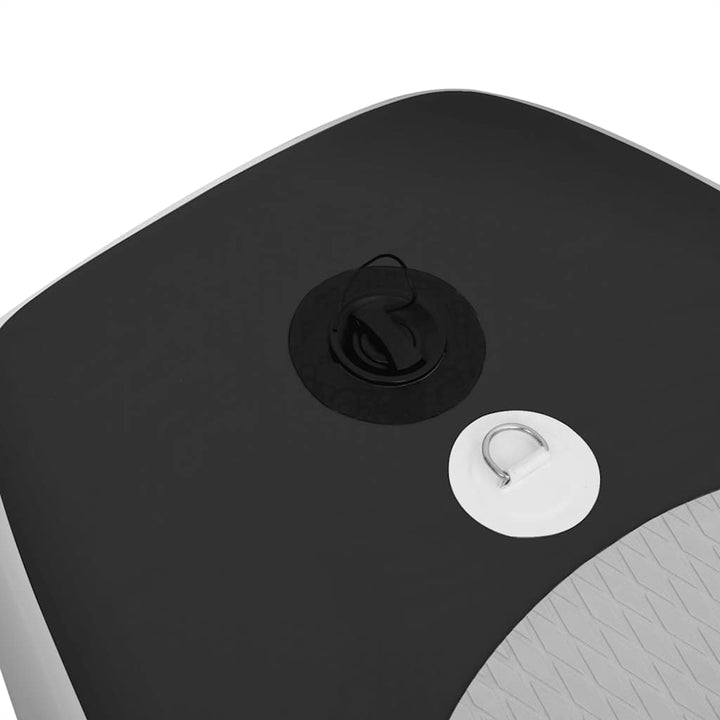 oppusteligt paddleboardsæt 360x81x10 cm sort