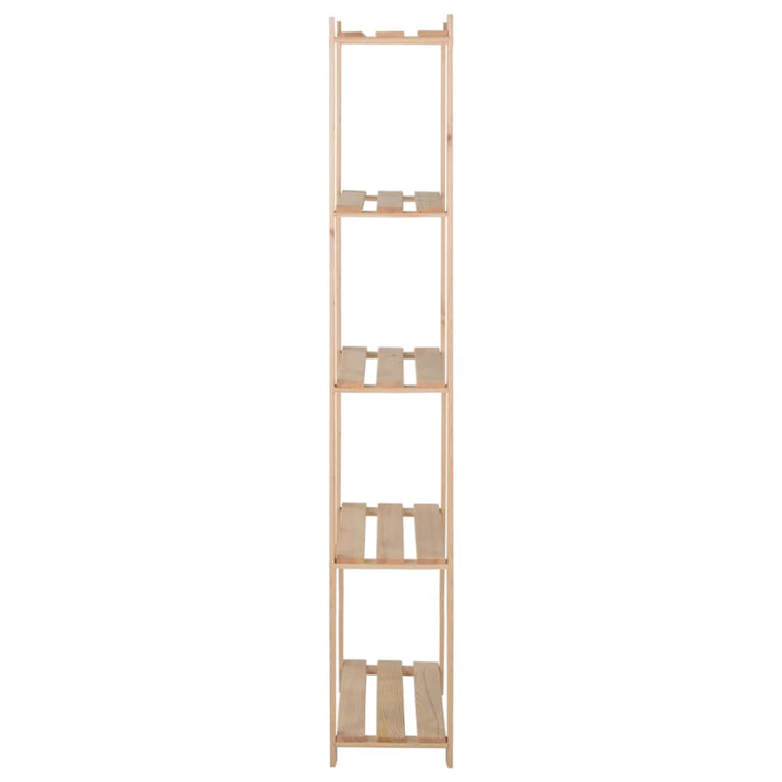 opbevaringsreol i 5 niveauer 80x28,5x170 cm massivt fyrretræ