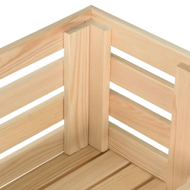 grøntsagsvogn 57x30x80 cm massivt fyrretræ