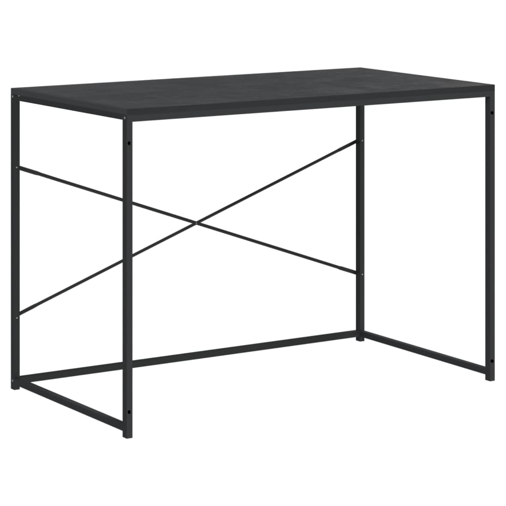 computerbord 110x60x70 cm konstrueret træ sort