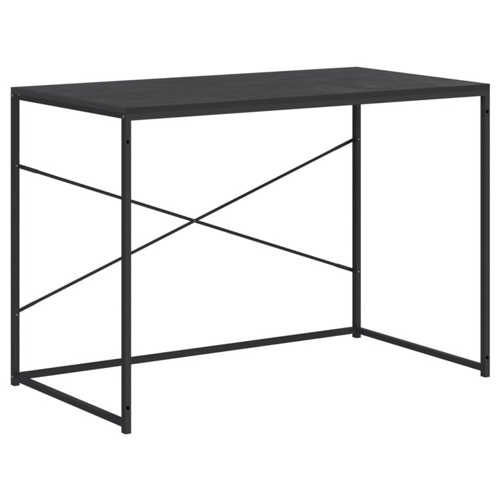 computerbord 110x60x70 cm konstrueret træ sort