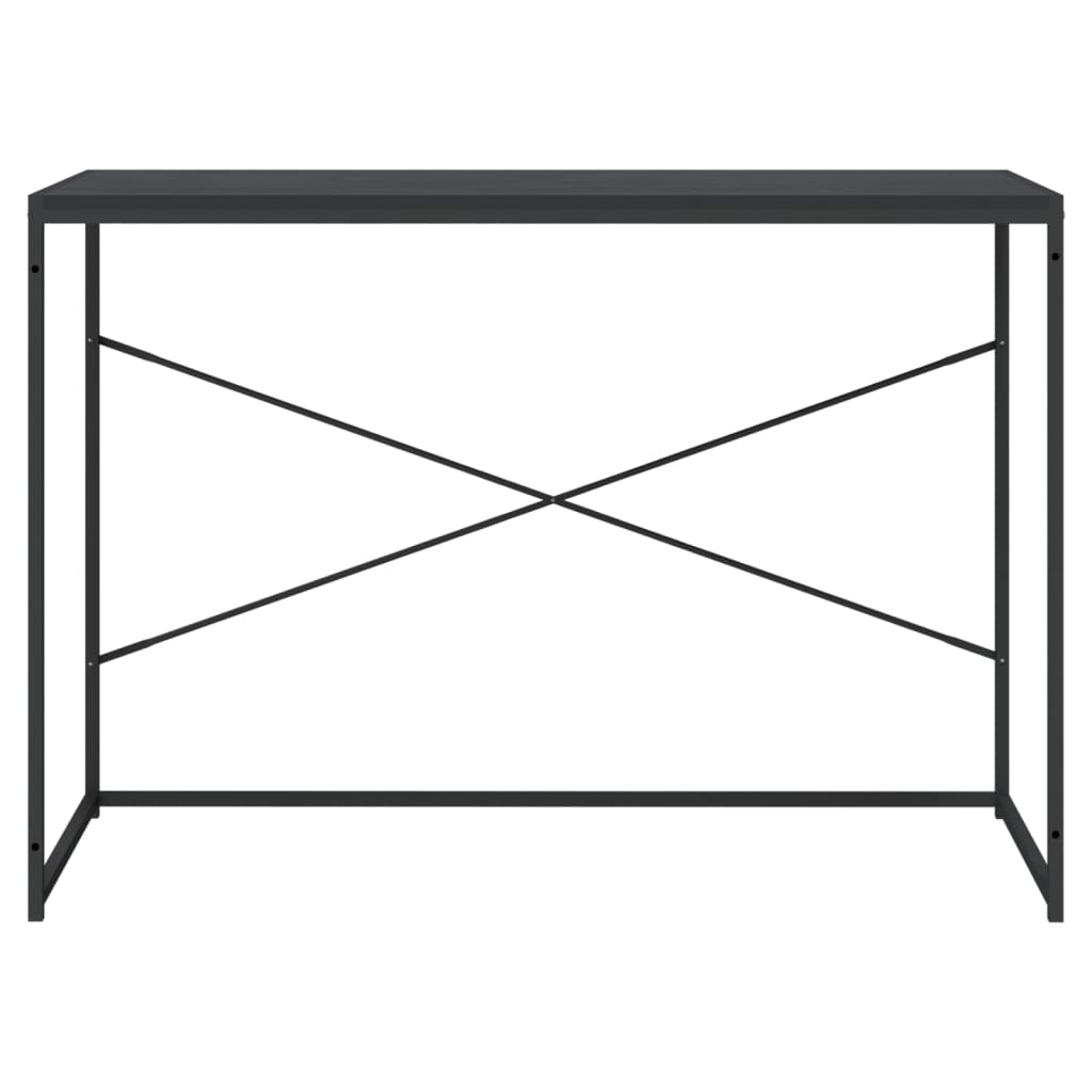 computerbord 110x60x70 cm konstrueret træ sort