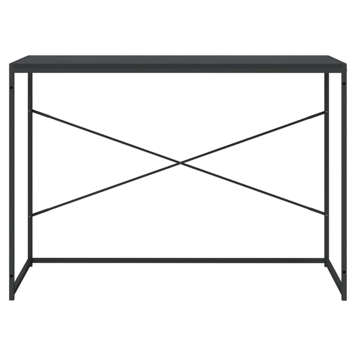 computerbord 110x60x70 cm konstrueret træ sort