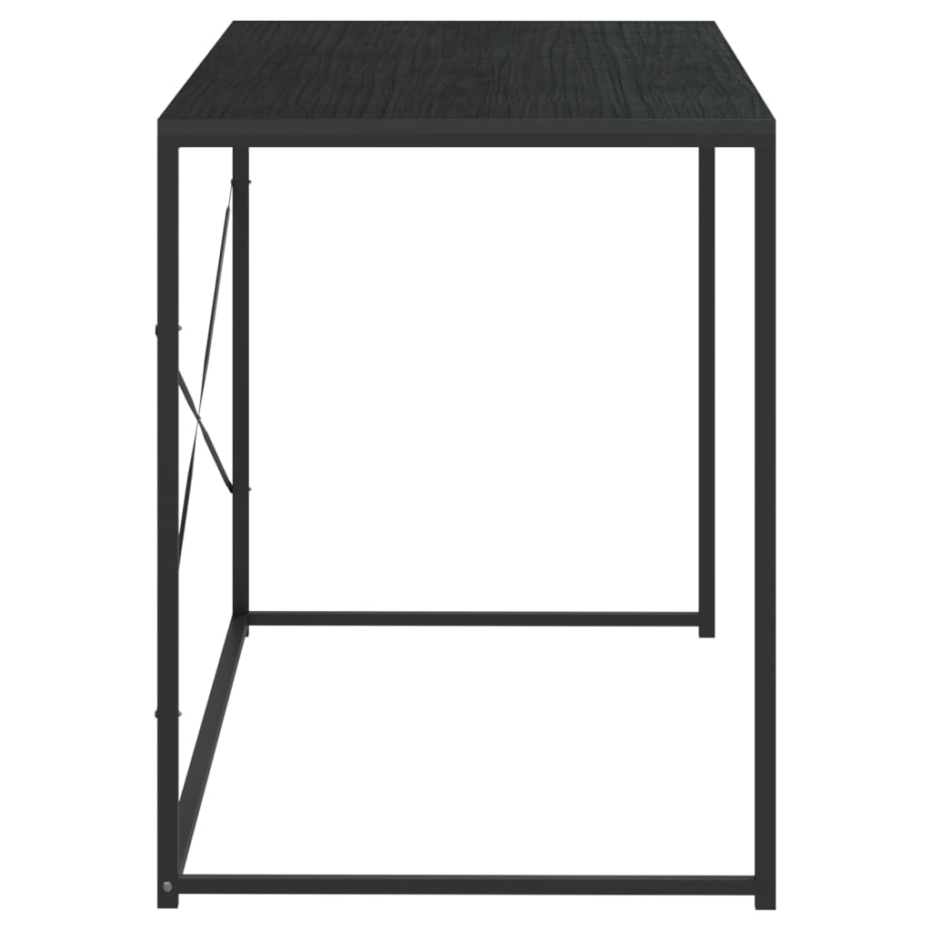 computerbord 110x60x70 cm konstrueret træ sort