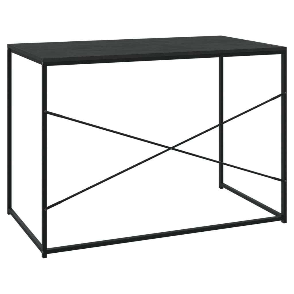 computerbord 110x60x70 cm konstrueret træ sort
