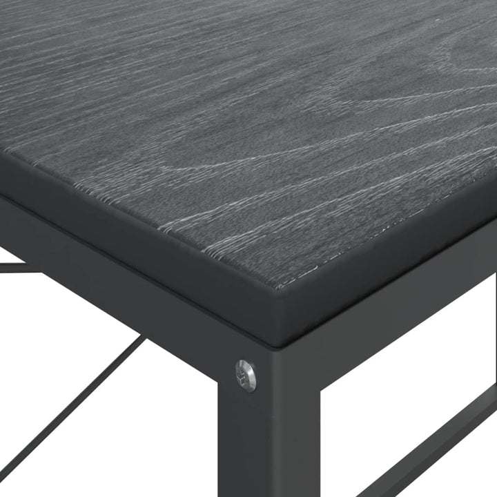 computerbord 110x60x70 cm konstrueret træ sort