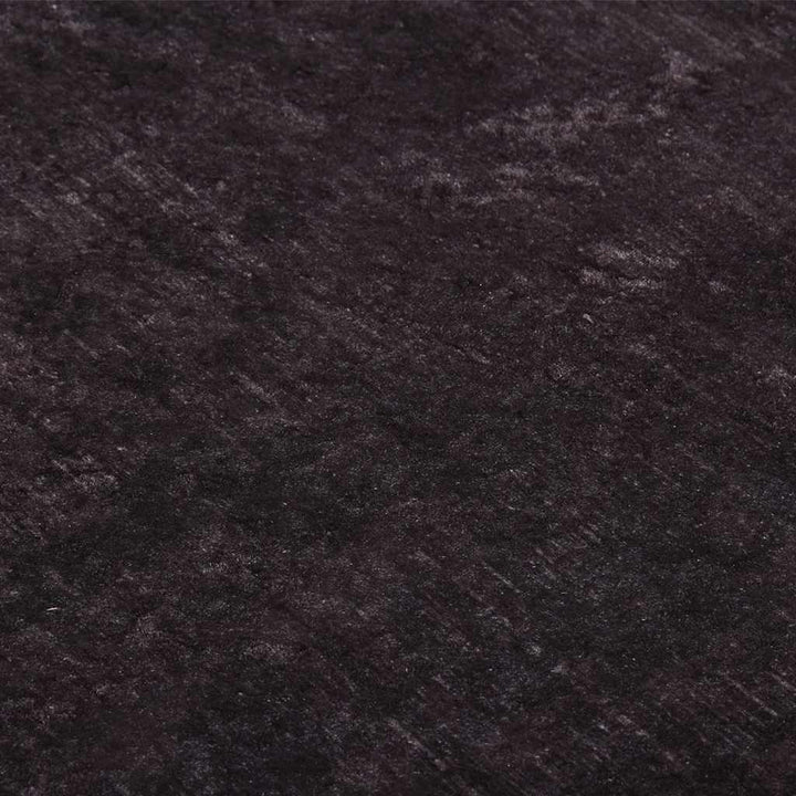 gulvtæppe 160x230 cm vaskbart sort og guld