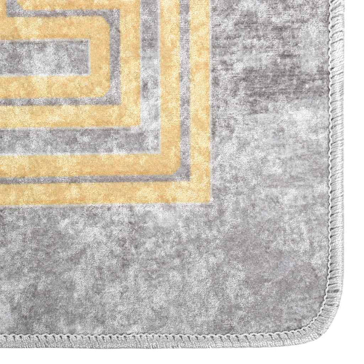 gulvtæppe 190x300 cm vaskbart grå