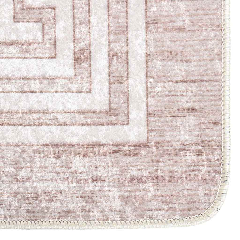 gulvtæppe 80x150 cm vaskbart beige