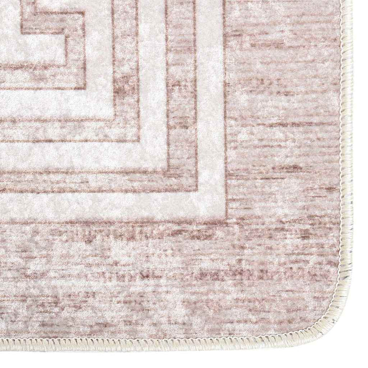 gulvtæppe 80x150 cm vaskbart beige